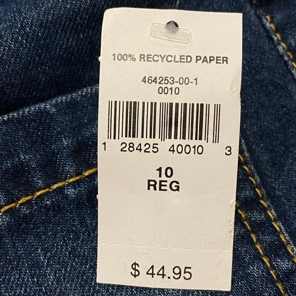 NWT GAP Girls High Rise Wide Leg Crop Jeans Sz 14 Medium Wash #464253